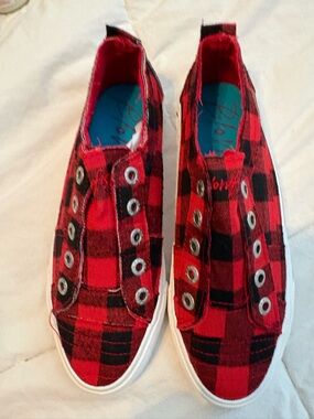 Blowfish Buffalo Plaid Slip-On Canvas Sneakers